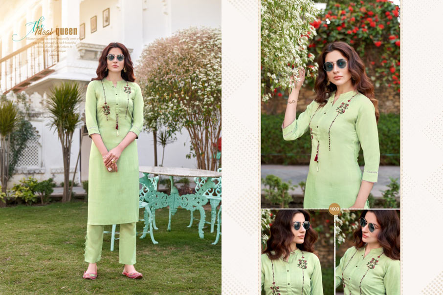 Namya Vol-1 Ruby Slub Pant Kurtis Garment Namya Vol-1 Ruby Slub Pant Kurtis Garment